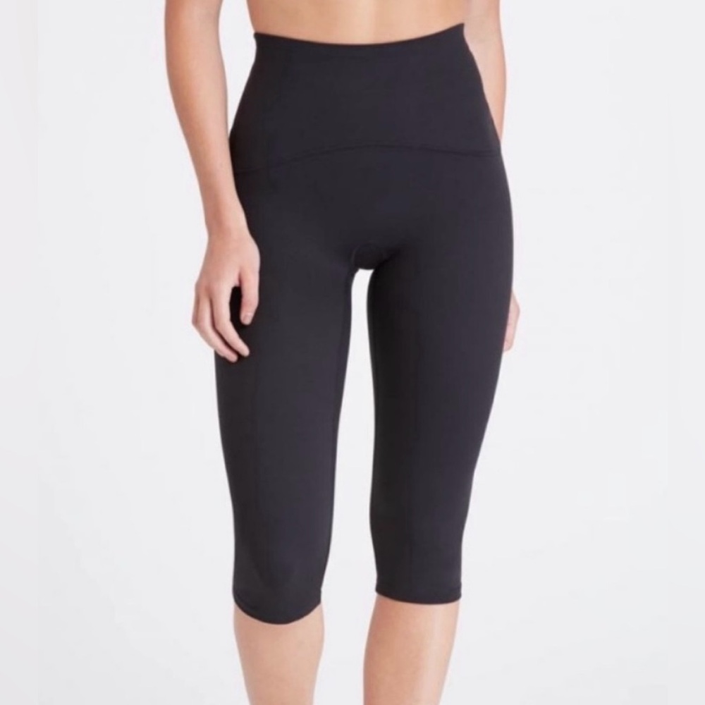 Spanx Active Capri Leggings, Black, Women's Size L